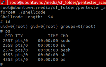 Figure 10 – shellcode rebuild with a different size