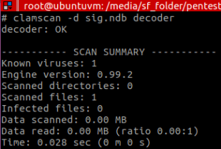 Figure 8 – Signature-based detection fail (“OK”)